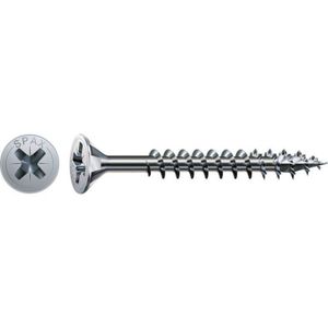 SPAX Universele schroef, 4 x 70 mm, 100 stuks, Voldraad, Verzonken kop, Kruiskop Z2, 4CUT, WIROX - 1081010400703