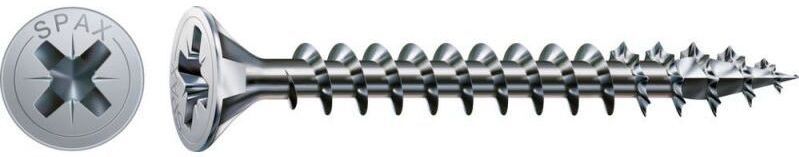 SPAX - Universele Schroef - 4,5 x 45 mm - 200 Stuks - Verzinkte Kop - Volledige Schroefdraad