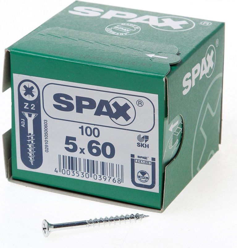 SPAX - Universele Schroeven - 500 Stuks - Verzonken Kop - Kruiskop Z2