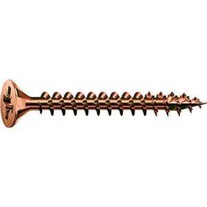 Spax - Universele schroef, verzonken kop, kruiskop Z, 4 Cut, gebruinde schroefdraad C1 A - 1081140350125, 1081140350305