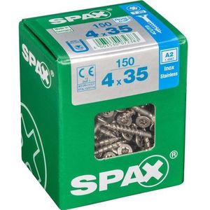 Spax Universeelschroef T-star Rvs 4x35mm 150st