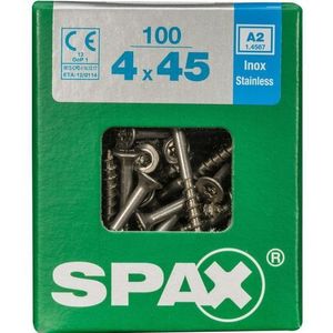 Spax Universeelschroef T-star Rvs 4x45mm 100st