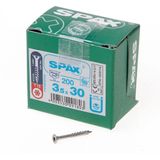 Spax Spaanplaatschroef RVS Torx x stuks