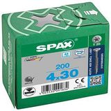 SPAX® Universalschrauben T20 Senkkopf Edelstahl A2 0197000400303 4 mm x 30 mm, 200 St.