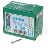 SPAX - Universele Schroeven - 200 Stuks - Roestvrij Staal A2