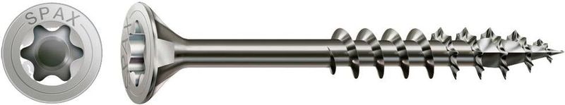 SPAX - Universele Schroeven - 200 Stuks - Roestvrij Staal A2 - Verzonnen Kop