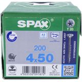 A2 Senkmultikopf T-Star Plus T20 Teilgewinde 200St 4x50 - Spax
