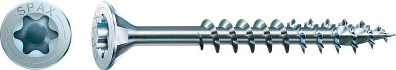 SPAX - Universele Schroef - 4,0 x 35 mm - 1000 Stuks - Verzonken Kop - Gedeeltelijke Schroefdraad - WIROX A3J