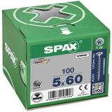 Spax Spaanplaatschroef Verzinkt Torx 5.0 x 60 (100) - 100 stuks