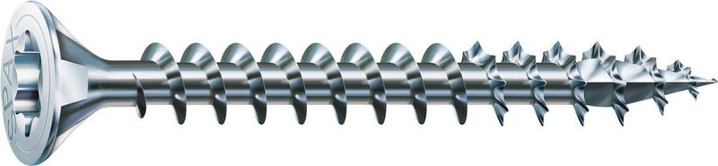 SPAX Universele Schroef - 6 x 80 mm - 100 Stuks - Voldraad - Verzonken Kop - T-STAR plus T30 - 4CUT - WIROX