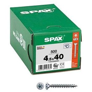 SPAX® Universalschrauben T20 Senkkopf WIROX 1191010450405 4,5 mm x 40 mm, 500 St.