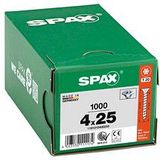 Universalschraube, 4 x 25 mm, 1000 Stück, Vollgewinde, Senkkopf, t-star plus T20, 4CUT, wirox - 1191010400255 - Spax