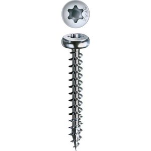 SPAX 201010500505 Universele schroef, Bolkop, 5 x 50, Voldraad, T-STAR plus T20 - WIROX - 200 stuks