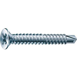SPAX - EX A Spa-FEX A 1000 stuks raamboorschroeven 4 x 30 mm | PH 2 | staal zilver | voor kunststof profielen