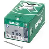 SPAX 191010500805 Universele schroef, Verzonken kop, 5 x , Deeldraad, T STAR plus TX20 WIROX 200 stuks