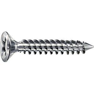 SPAX-FEX CUT SPAX-FEX CUT beslagschroef 4,0 x 25 mm | PH 2 | staal zilver | voor PVC-houtprofielen | 3000 stuks