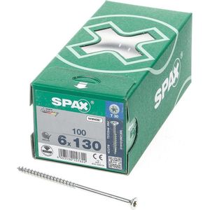 SPAX 0191010601305 Houtschroef 6 mm 130 mm T-STAR plus Staal WIROX 100 stuk(s)