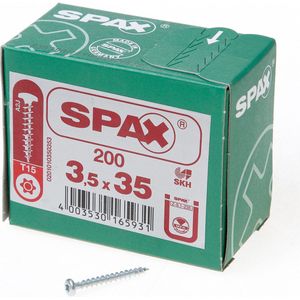 SPAX 0201010350355 Houtschroef 3.5 mm 35 mm T-STAR plus Staal WIROX 1000 stuk(s)