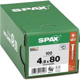 SPAX 191010450803 Universele Schroe - Verzonken Ko - 4.5 X 8 - Deeldraa - T-STAR Plus T20 - WIROX