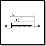 SPAX 251010800805 Riembouten 8 Mm 80 Mm T-profiel Staal Gehard 50 Stuk(s)