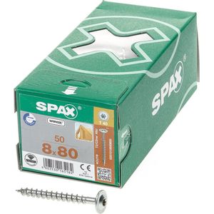 SPAX 251010800805 Riembouten 8 Mm 80 Mm T-profiel Staal Gehard 50 Stuk(s)