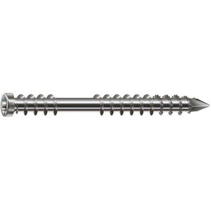 SPAX 537000500403 Terrasschroef - T-STAR Plus T25 - 5.0 X 40mm - Cilinderkop - Fixeerschroefdraad - Gecoat (200st)