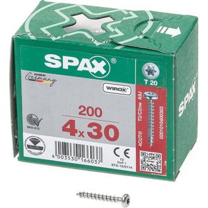Spax Spaanplaat CK Verzinkt Torx x 30 (200) 200 stuks