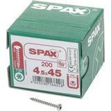 SPAX - Universele Schroeven - 200 Stuks - T-STAR Plus - WIROX-oppervlak