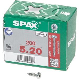 Spax - Cilinderkop - Spaanplaatschroef - Verzinkt - 5.0 x 20 mm