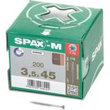 Spax Schroef MDF Verzinkt Torx 3.5 x 45 (200)