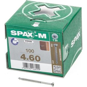 Spax-m t20 dd boorp 4,0x60(100)