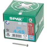 SPAX - Universele Schroeven - Halfronde Kop - Roestvrij A2 - 200 Stuks