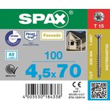 SPAX® Holzbauschrauben T40 Tellerkopf WIROX 0251010800505 8 mm x 50 mm, 50 St.