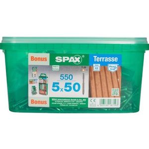 Spax Terrasschroef A2 Rvs 50x5mm 550st