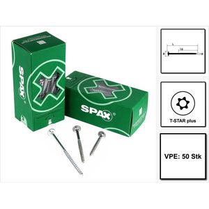 SPAX - Houtbouwschroef - 8,0 x 240 mm - 50 Stuks - WIROX A9J