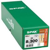 SPAX - Houtbouwschroef - 50 Stuks - Platte Kop - Gedeeltelijke Schroefdraad