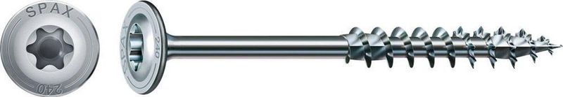 SPAX - Houtbouwschroef - 50 Stuks - Platte Kop - Gedeeltelijke Schroefdraad