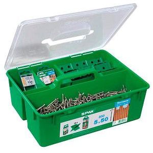 SPAX® Terrassenschrauben-Sortiment GREEN BOX Terrasse 5x50 mm 5000009010009, 868 St.