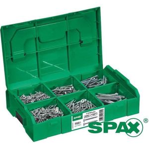 SPAX assortimentsbox schroeven platkop kleine maten 703 stuks