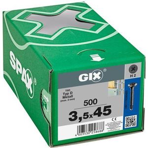 SPAX GIX-D - Gipsplaatschroeven - Zwart - 1 Stuk