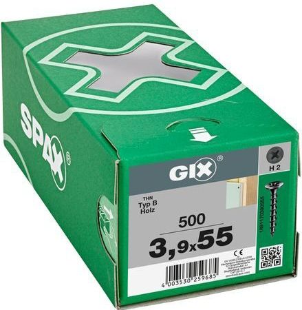 SPAX - GIX-B - Gipsplaatschroeven - Zwart - 500 Stuks