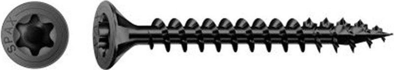 SPAX - Universele Schroeven - Zwart - A2T - 4CUT-punt