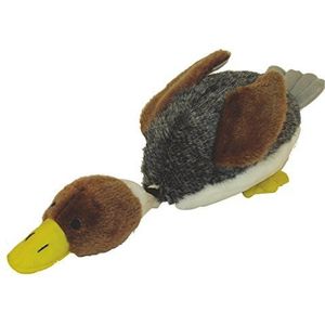 Dehner Daffy pluche speelgoed met eend, 40 x 17 cm, grijs/bruin