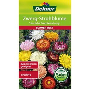Dehner bloemenzaad, dwerg-strobloem""heerlijke prachtmen"", 5-pack (5 x 1,1 g)