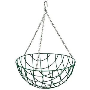 Dehner hanglamp Basket, Ø 35 cm, metaal/kokosvezel, groen