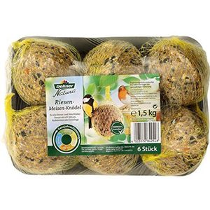 Dehner Natura voer voor wilde vogels, reuzenbollen, 6 stuks, 1,5 kg (1 stuk)