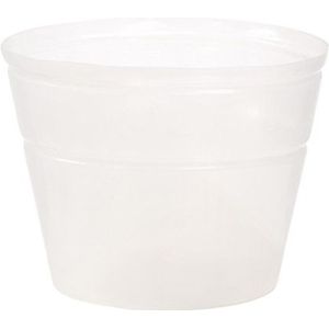 Dehner Inzetpot voor plantenpot, flexibel, Ø 25 cm, hoogte 15 cm, kunststof, transparant