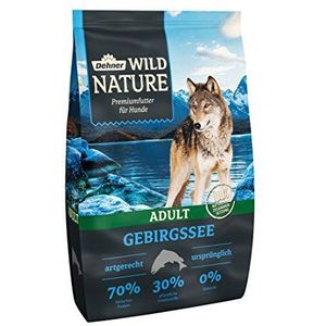 Dehner Wild Nature Droogvoer voor volwassen honden, zalm/kip, graanvrij, 4 kg