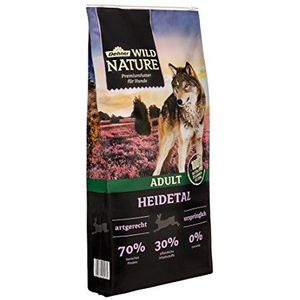 Dehner Wild Nature Heidetal Graanvrij / Suikervrij droogvoer voor volwassen honden, konijnen, 12 kg