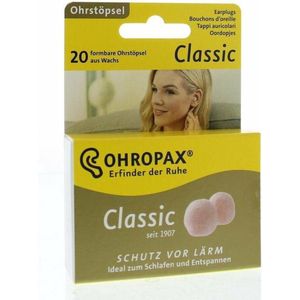 Ohropax Mini zachte oordopjes 10 per verpakking (2 verpakkingen (10 paar))